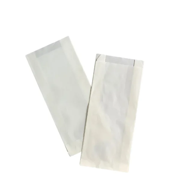 Plain Banh Mi Paper Bag - White & Brown Paper