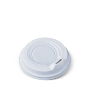 8oz Hot Drink Lid White - LID 8OZ SPOUT WHITE